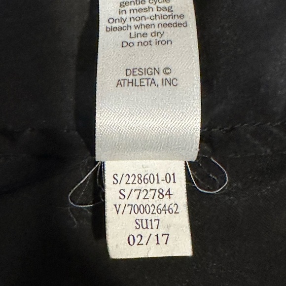 Athleta Women’s Small Black Eyelet Lace Cami Tank Top – Cotton Front Panel - Picture 8 of 11